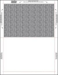 8 1/2″ x 11″ Pressure Seal Form, Multi Purpose Blank Face with Blockouts, V Fold