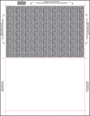 8 1/2" x 11" Pressure Seal Form, Multi-Purpose Blank Face, V Fold With Blockouts.