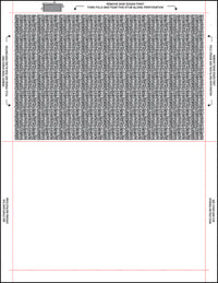 8 1/2" x 11" Pressure Seal Form, Multi-Purpose Blank Face, V Fold With Blockouts.