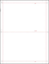 8 1/2″ x 11″ Pressure Seal Form, Multi Purpose Blank Face with Blockouts, V Fold