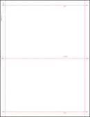 8 1/2" x 11" Pressure Seal Form, Multi-Purpose Blank Face, V Fold With Blockouts.