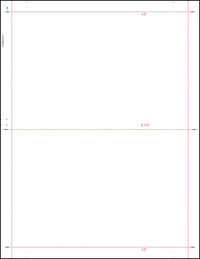 8 1/2" x 11" Pressure Seal Form, Multi-Purpose Blank Face, V Fold With Blockouts.