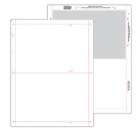 8 1/2″ x 11″ Pressure Seal Form, Multi Purpose Blank Face with 20% Screenback, V Fold