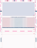 8 1/2" x 11" Pressure Seal Form Z Fold Payroll Prismatic Blue & Red