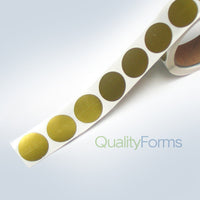 1" Round Gold Scratch Off Labels Stickers, 500 labels per roll