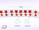 Metallic Foil Star Stickers, Red