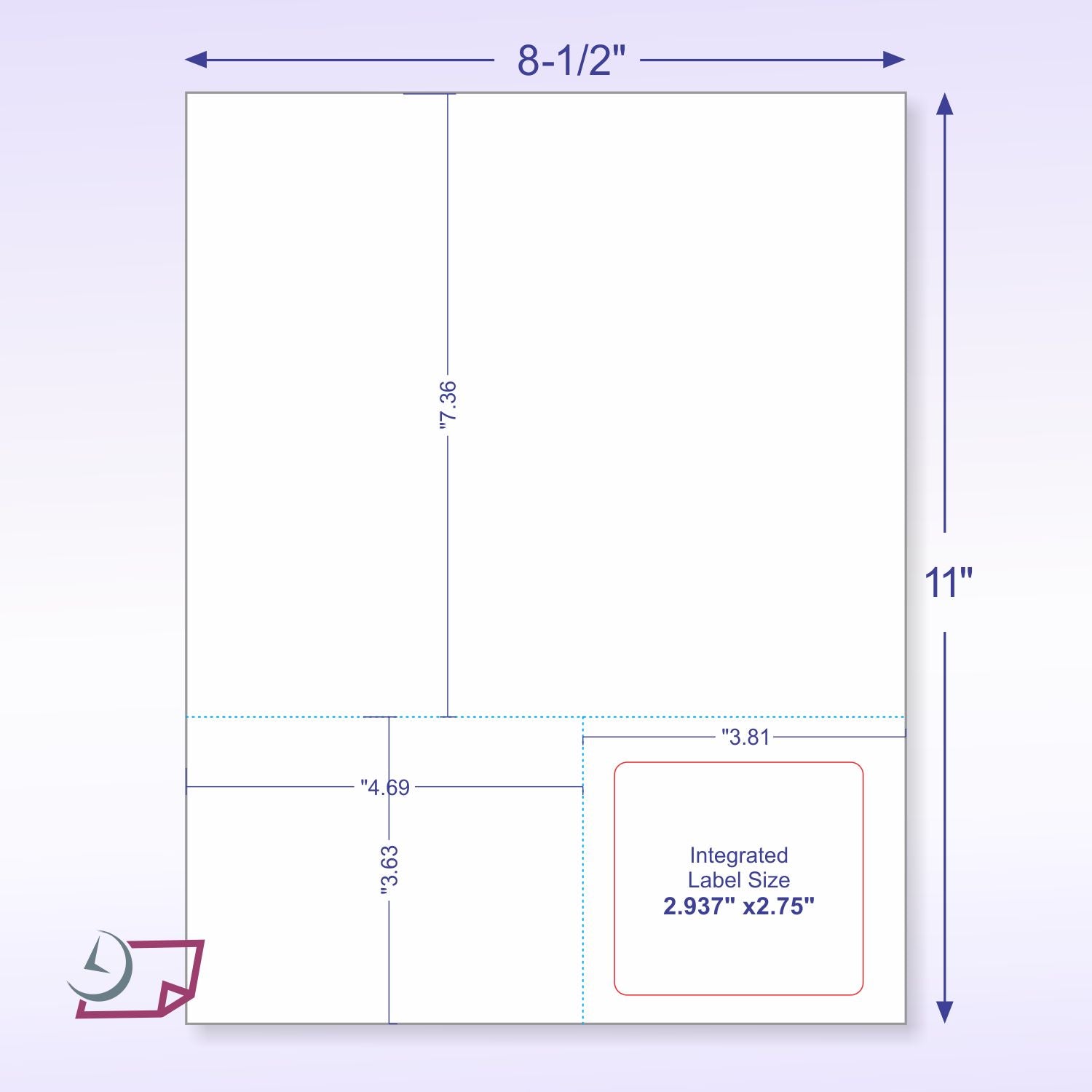Integrated Label Form 1 Label 2.937 x 2.75