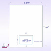 Integrated Card 7 mil polyester Duplex Printable 1 Card on bottom