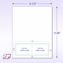 Integrated Card 7 mil polyester Duplex Printable 2 Cards on the bottom