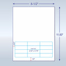 Integrated Lab Label Form 12 Labels 2.5 x 3/4