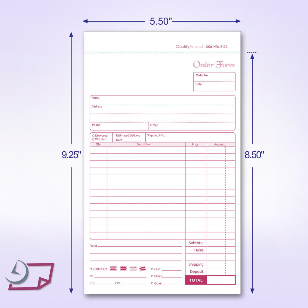 Extra Order Form Work Order Forms – Quality Forms