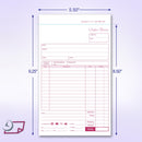 5-1/2 x 8-1/2" Order Forms, 2 Part Carbonless, White & Canary