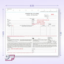 Straight Bill of Lading - WITH CO. NAME IMPRINT -