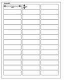8 1/2" x 11" Sheet with 42 Labels