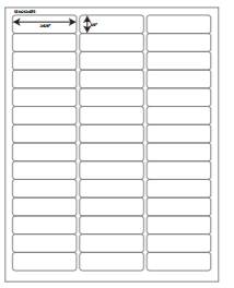 8 1/2" x 11" Sheet with 42 Labels