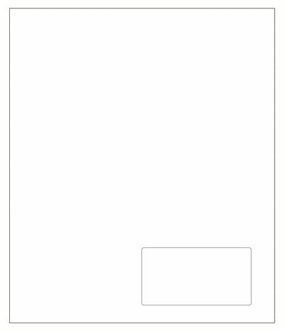 Integrated Label Form, 1 Label, 3.5 x 2"