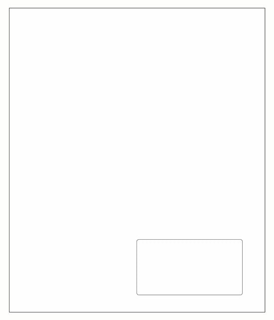 Integrated Label Form, 1 Label, 3.5 x 2"