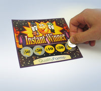 1" Round Silver Scratch Off Labels Stickers, 1000 labels per roll