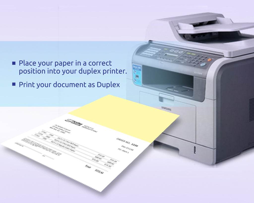 Two-Part NCR Paper on One Sheet
