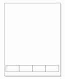 Integrated Label Form 4 Labels 2 x 1