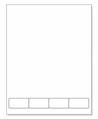 Integrated Label Form 4 Labels 2 x 1