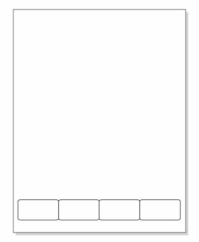 Integrated Label Form 4 Labels 2 x 1