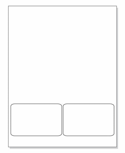 Integrated Label Form, 2 Labels, 4 x 2.5"