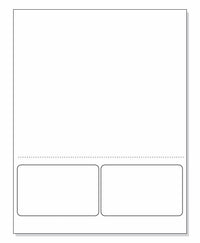 Integrated Label Form 2 Labels 4 x 2.5