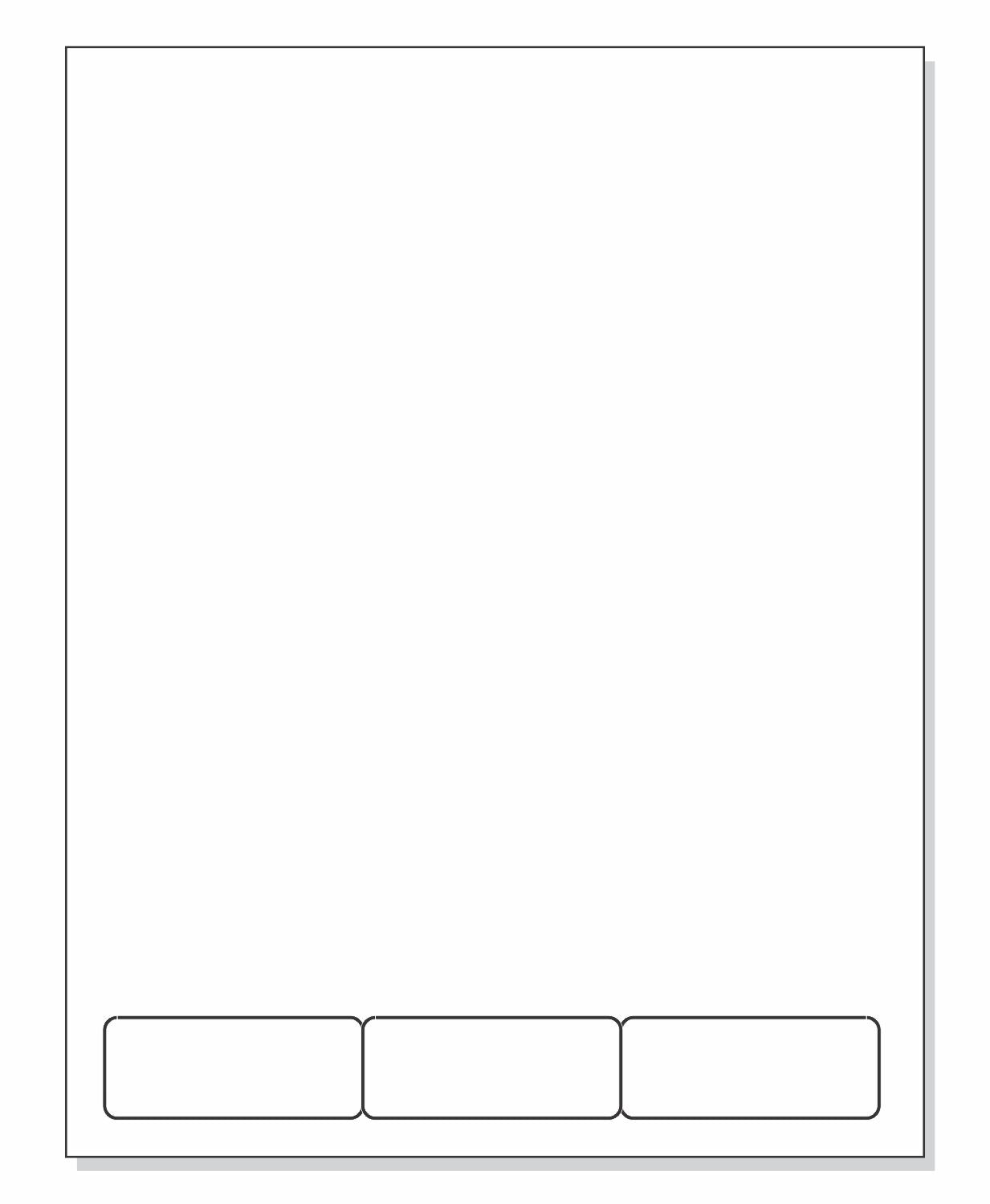 Integrated Label Form 3 Labels  2.5 x 1