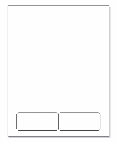Integrated Label Form, 2 Labels, 3.5 x 1.5"