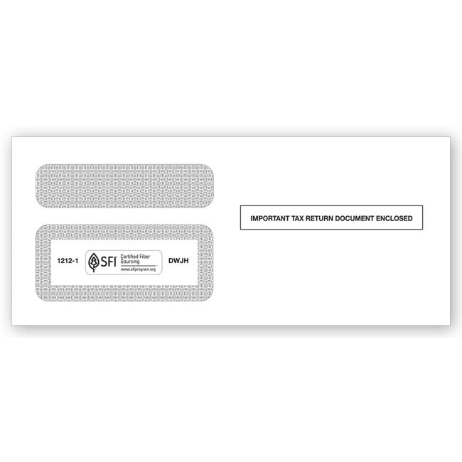 2025 1099  Double-Window Envelope