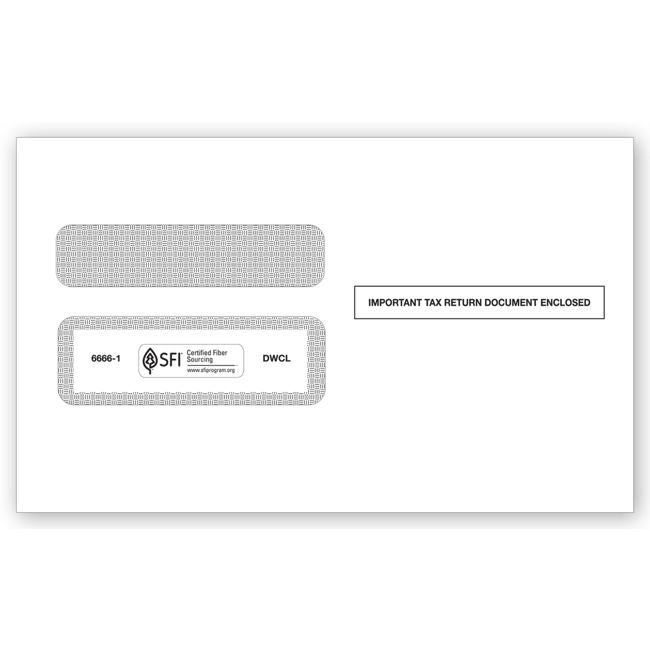 2025 W-2 Double-Window Envelope 9