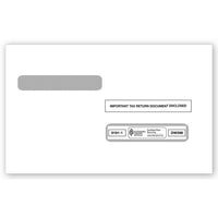 2025 4-Up Box Laser W-2 Double-Window Envelope