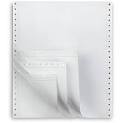 14-7/8 x11" Continuous Paper 15# White, 4 Part, No Side Perfs