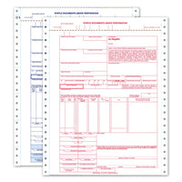 9-1/2 x 24 6 Part Continuous International Air Waybill