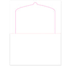 8 1/2" x 11" Pressure Seal Form, Multi-Purpose Blank Face, V Fold Flip Tab.