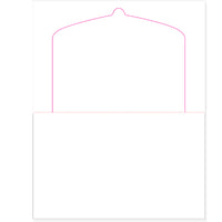 8 1/2" x 11" Pressure Seal Form, Multi-Purpose Blank Face, V Fold Flip Tab.