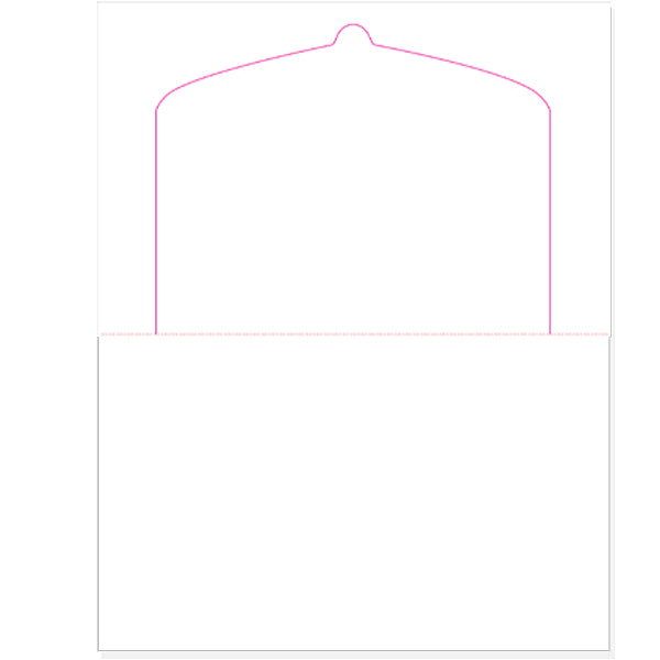 8 1/2" x 11" Pressure Seal Form, Multi-Purpose Blank Face, V Fold Flip Tab.