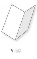 8 1/2″ x 11″ Pressure Seal Form, Blank with Blockouts, V Fold