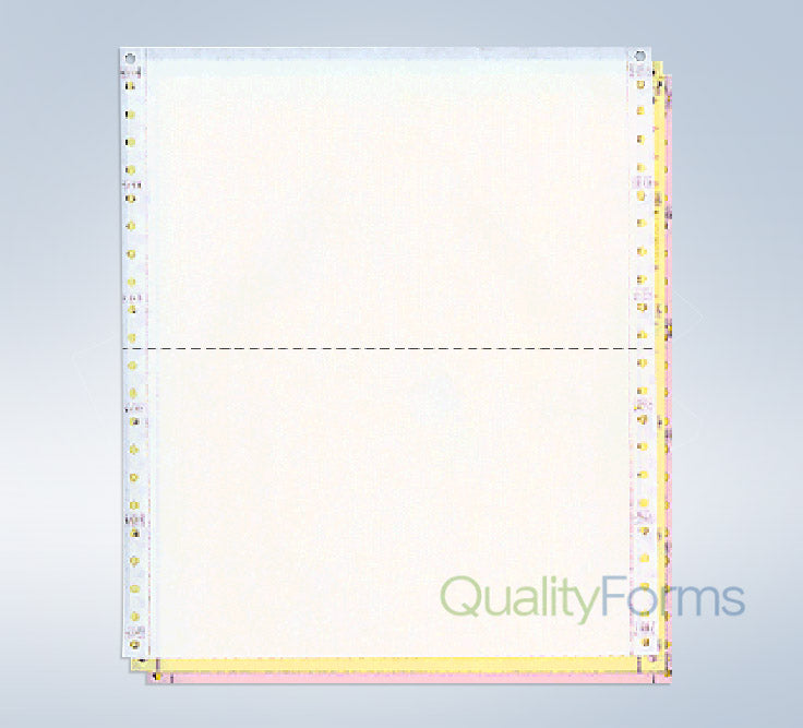 9-1/2 x 5-1/2" Continuous Paper, Color, 5 Part, Side Perfs