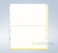9-1/2 x 5-1/2" Continuous Paper, Color, 2 Part, Side Perfs