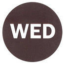 2" Inventory Control/Date 500 Permanent Labels  Brown “Wed” Labels  3" Core