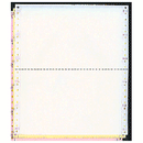 9-1/2 x 5-1/2" Continuous Inventory Forms, 15# 3 Part White, Canary & Pink, with Clean Stick Glue & Side Perfs