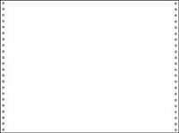 14-7/8 X 8-1/2" Continuous Paper  20# 1 Part White, No Side Perfs