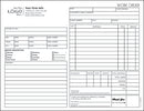 HVAC Service Work Order Form and invoice B
