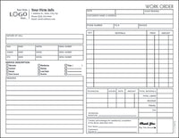 HVAC Service Work Order Form and invoice B