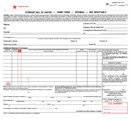 Straight Bill of Lading - NO IMPRINT -