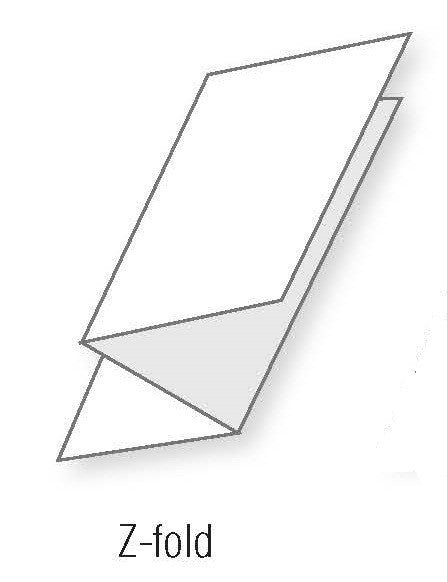 8 1/2″ x 11″ Pressure Seal Security Check Form with Black Void, Z Fold