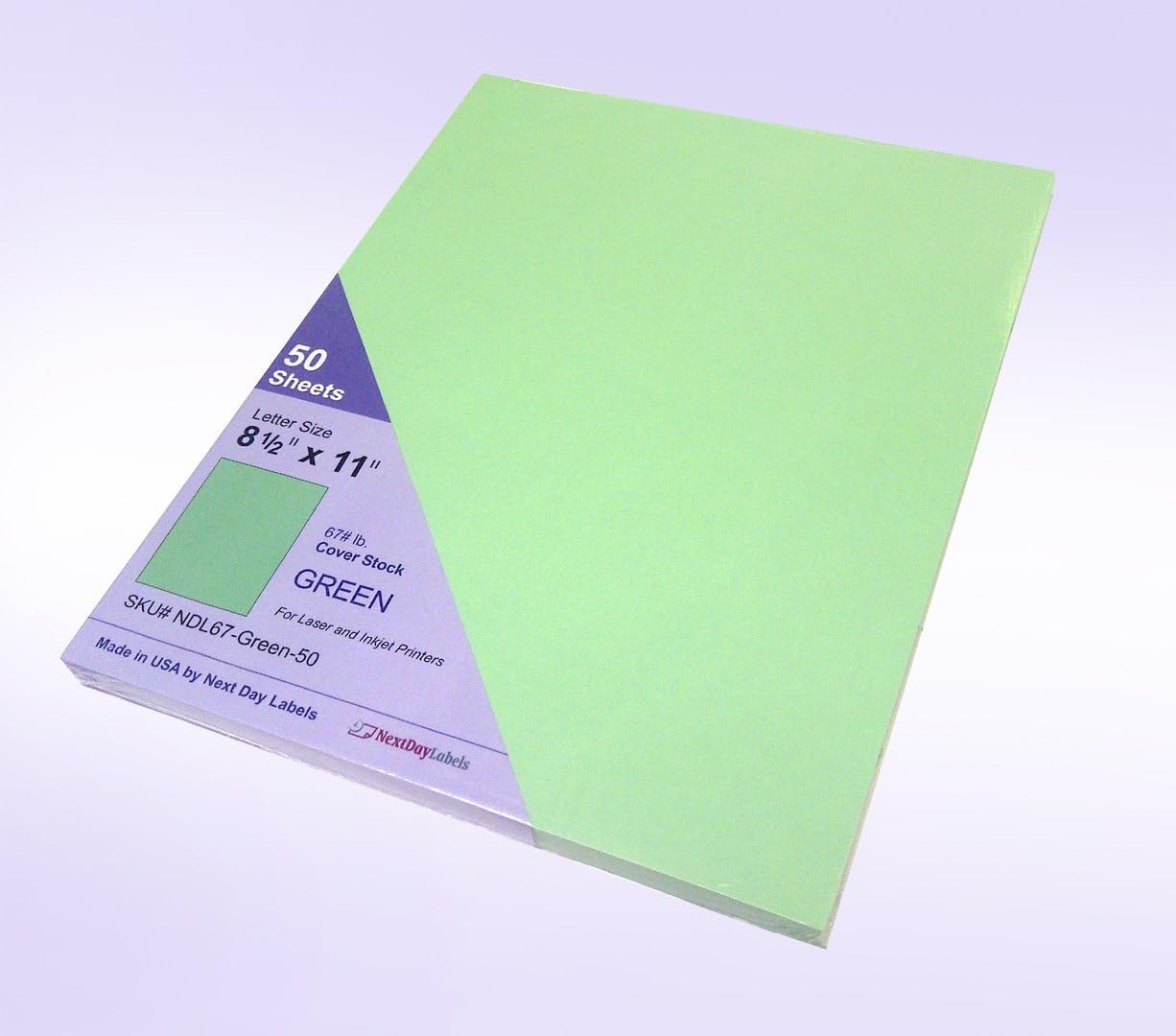 65lb Cover Cardstock Paper - 8.5 x 11 inch - 25 Myanmar