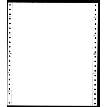 9-1/2 x 11" Continuous Paper 15# White,3 Part, Side Perfs